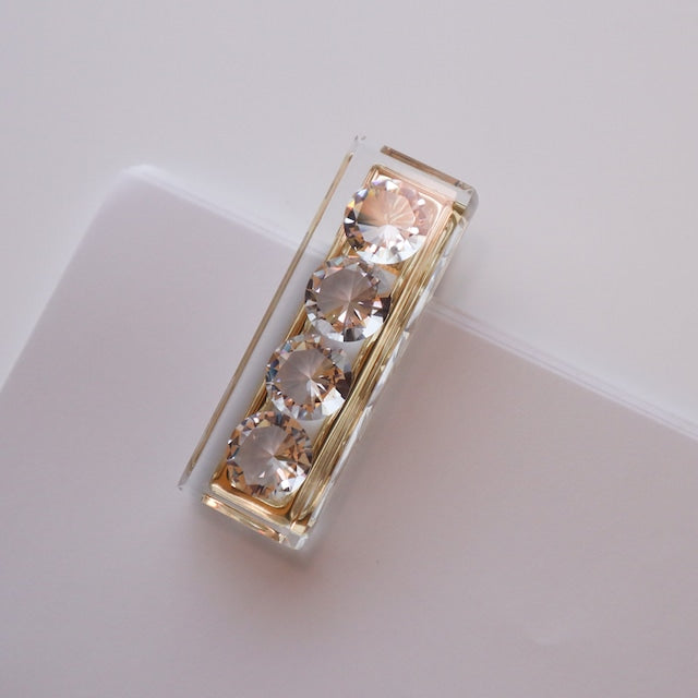 Jewelry clip happiness-gold & silver